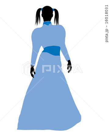 Wendy of Peter Pan Silhouette Illustration 16018031