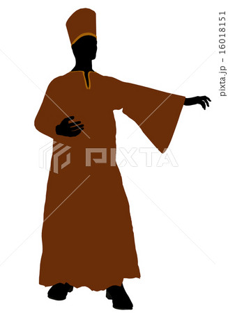 Male Robed Illustration Silhouette 16018151