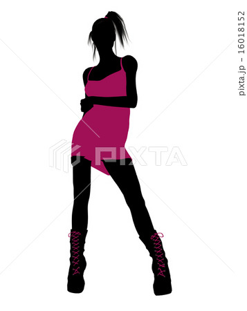 Punk Girl Illustration Silhouette 16018152