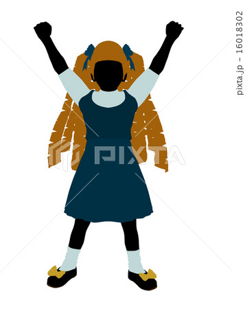 Goldielocks Silhouette Illustration 16018302