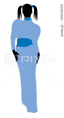 Wendy of Peter Pan Silhouette Illustration 16018450