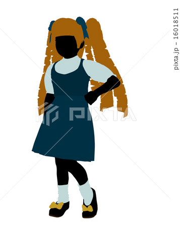 Goldielocks Silhouette Illustration 16018511