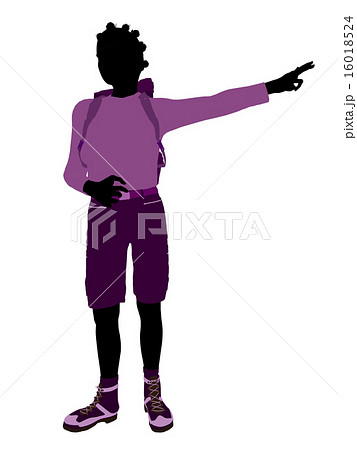 African American Teen Hiker Silhouette African American Teen Hiker Silhouette 16018524