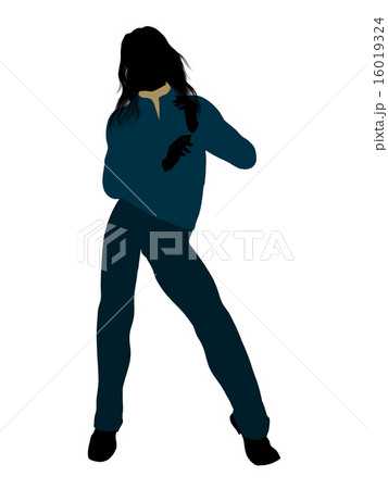 Casual Woman Illustration Silhouette Casual Woman Illustration Silhouette 16019324