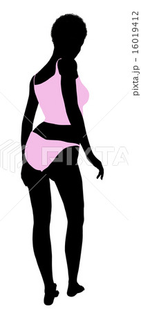 African American Lingerie Silhouette African American Lingerie Silhouette 16019412