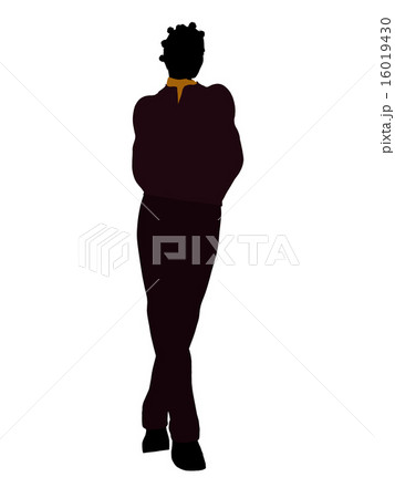 African American Casual Woman Illustration Silhouette African American Casual Woman Illustration Silhouette 16019430