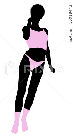 African American Lingerie Silhouette African American Lingerie Silhouette 16019443
