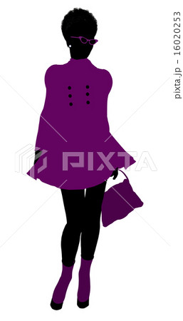 African American Shop Girl Silhouette African American Shop Girl Silhouette 16020253
