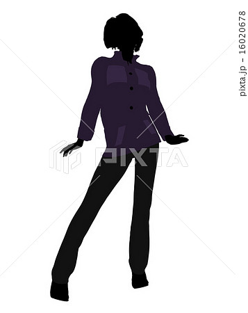 Casual Woman Illustration Silhouette Casual Woman Illustration Silhouette 16020678