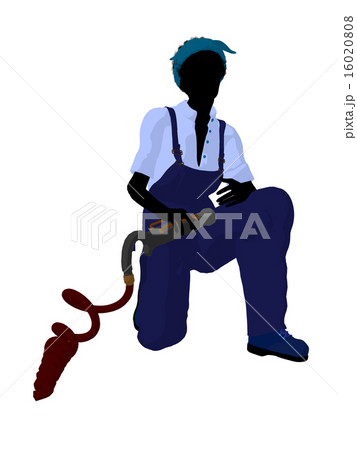Female Mechanic Silhouette 16020808
