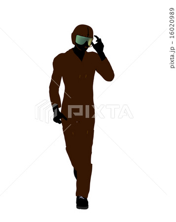 Male Pilot Illustration Silhouette 16020989