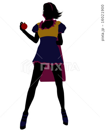 Snow White Silhouette Illustration 16021900