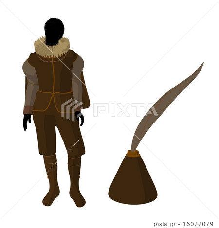 William Shakespeare Illustration Silhouette William Shakespeare Illustration Silhouette 16022079