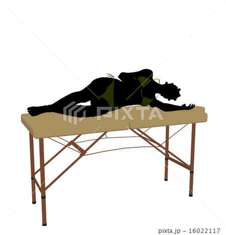 Massage Table Illustration Silhouette 16022117