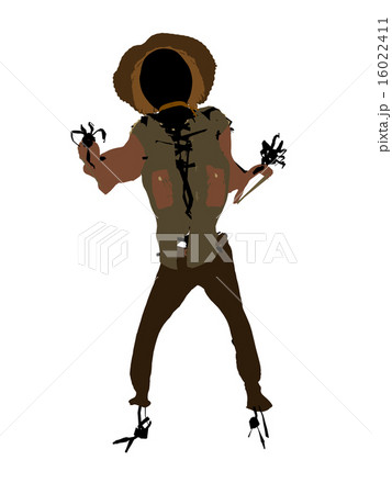 Halloween Scarecrow Art Illustration Silhouette 16022411