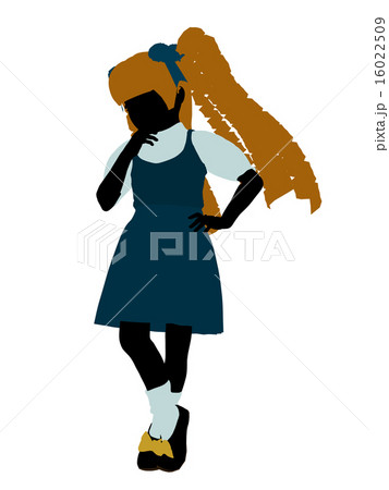 Goldielocks Silhouette Illustration 16022509