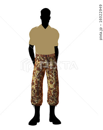 Male Soldier Illustration Silhouette 16022949