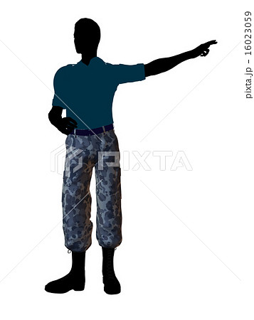 Male Soldier Illustration Silhouette 16023059