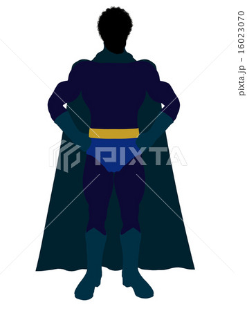 African American Super Hero Illustration Silhouette African American Super Hero Illustration Silhouette 16023070
