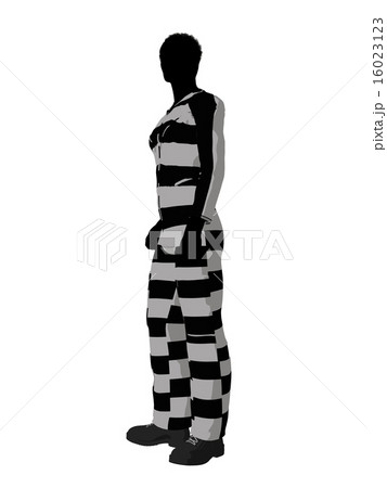African American Male Criminal Silhouette Illustration African American Male Criminal Silhouette Illustration 16023123