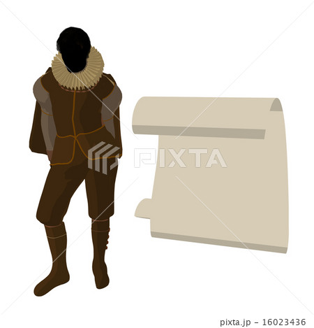 William Shakespeare Illustration Silhouette 16023436