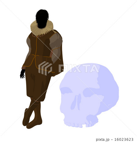William Shakespeare Illustration Silhouette 16023623
