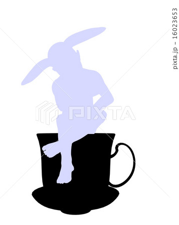 White Rabbit Silhouette Illustration 16023653