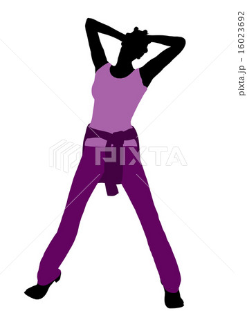 African American Woman Illustration Silhouette 16023692