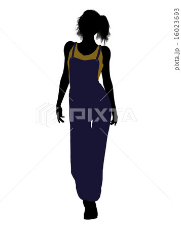 Casual Woman Illustration Silhouette 16023693
