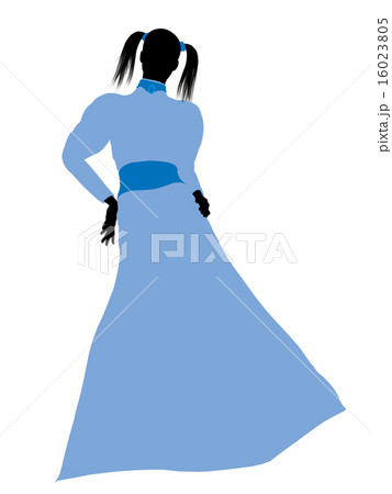 Wendy of Peter Pan Silhouette Illustration 16023805