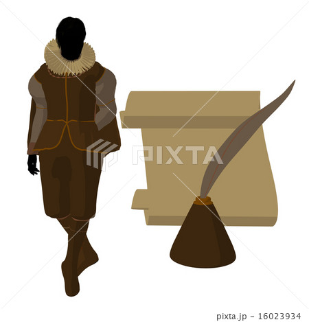 William Shakespeare Illustration Silhouette 16023934