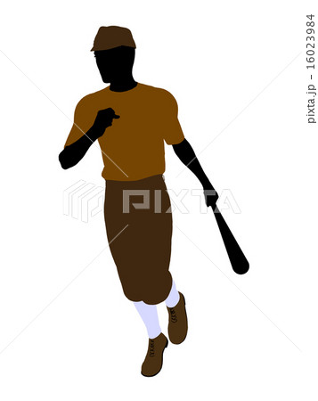 Baseball Player Illustration Silhouette 16023984