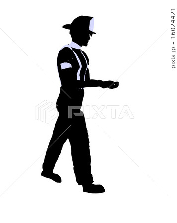Male Firefighter Illustration Silhouette Male Firefighter Illustration Silhouette 16024421