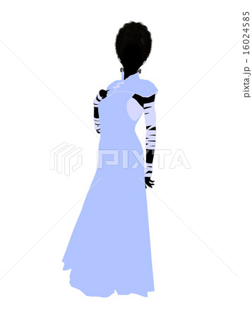 Frankensteins Bride Halloween Illustration Silhouette 16024585