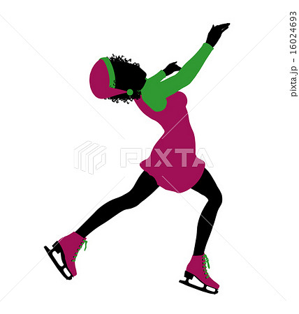 African American Christmas Elf Silhouette Illustration 16024693