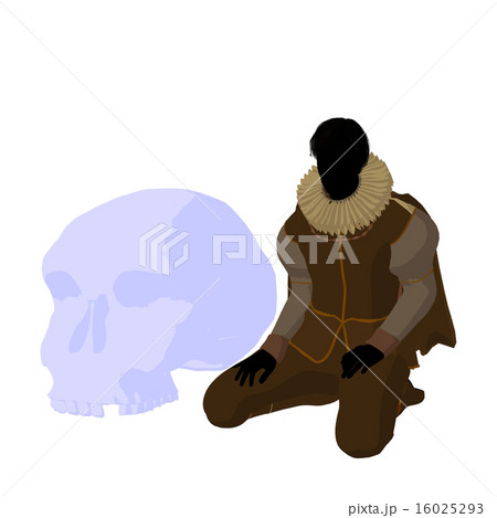 William Shakespeare Illustration Silhouette 16025293