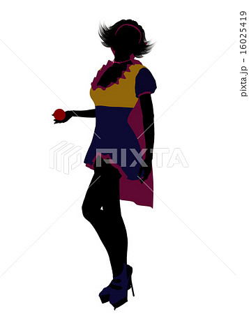Snow White Silhouette Illustration 16025419