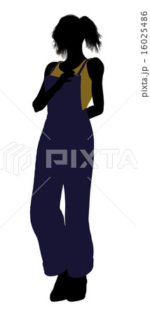 Casual Woman Illustration Silhouette Casual Woman Illustration Silhouette 16025486