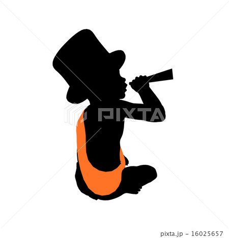 New Years Illustration Silhouette 16025657