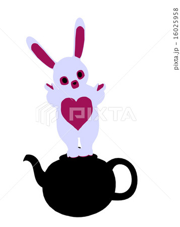 White Rabbit Silhouette Illustration White Rabbit Silhouette Illustration 16025958