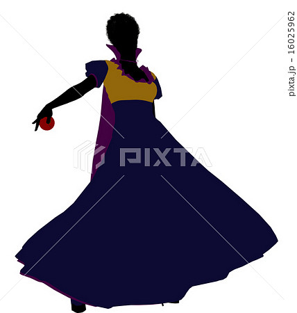 Snow White Silhouette Illustration 16025962