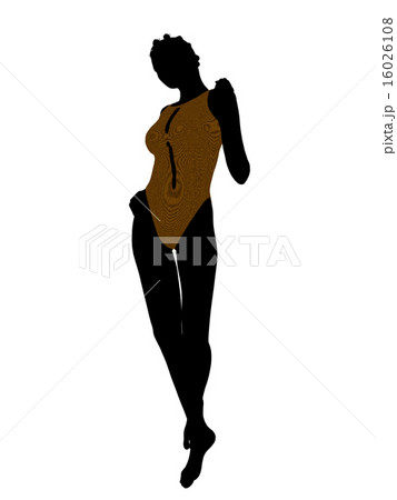 African American Female Swimsuit Silhouette 16026108