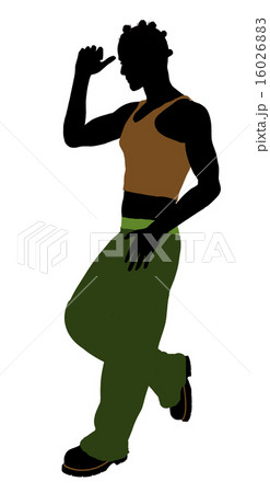 African American Casual Illustration Silhouette 16026883