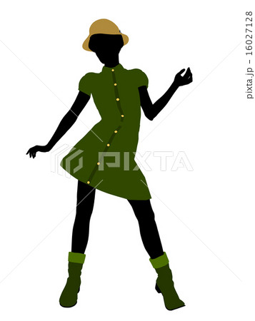 African American Casual Woman Illustration Silhouette African American Casual Woman Illustration Silhouette 16027128