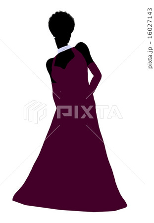 African American Cinderella Silhouette Illustration African American Cinderella Silhouette Illustration 16027143