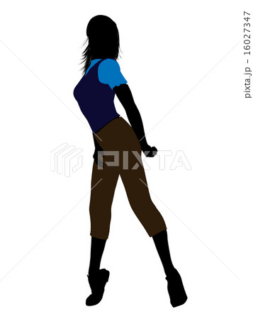 Casual Woman Illustration Silhouette Casual Woman Illustration Silhouette 16027347