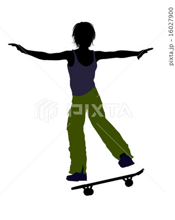 Male Skateboarder Silhouette 16027900