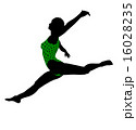 Female African American Yoga Illustration Silhouette 16028235