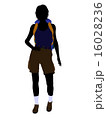 Girl Hiker Silhouette 16028236