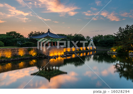 Anapji Pond at Sunset 16028294